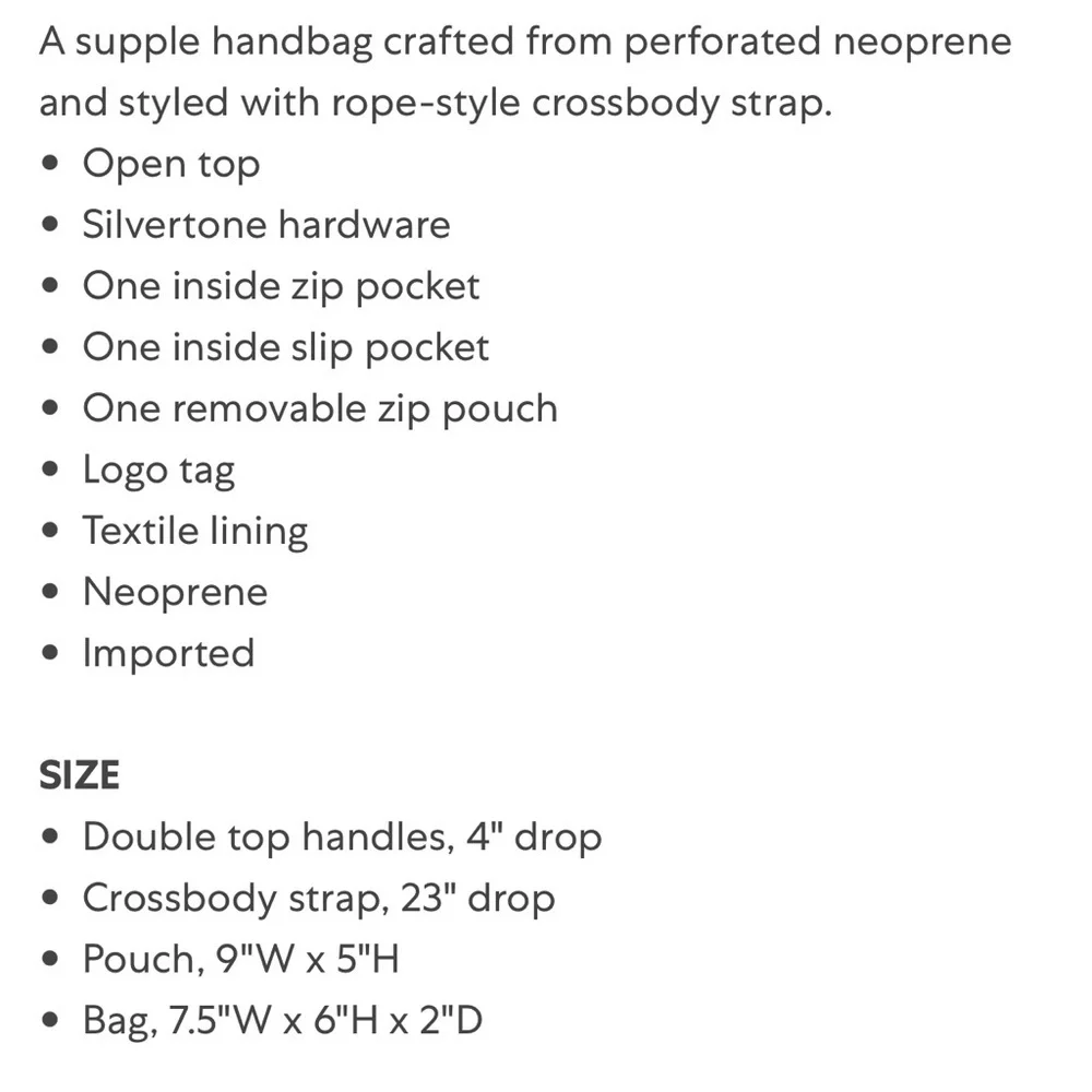 JIMEILA | NWT Everyplace Neoprene Crossbody Bag - Picture 2 of 9